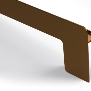 Set capace laterale glaf premium, Tip L, aluminiu, stanga - dreapta BRONZ INCHIS C33 - Img 2