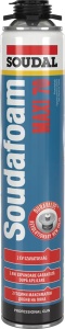 Spuma pistol poliuretanica Soudal SOUDAFOAM MAXI 70, 870 ml, vara, pentru usi si ferestre