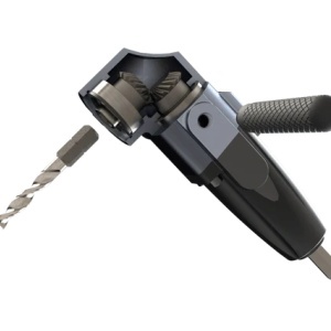 Adaptor unghiular profesional pentru gaurire in spatii inguste. FAMAG 1597.750, Prindere 1/4", angrenaj metalic si performanta germana garantata. - Img 3