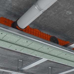 Difuzor liniar de ventilație fără ramă (încastrat în rigips), ERGOVENT LINEO-PRO PROFILE 1000x20, 1 fantă, racord D90 - Img 7