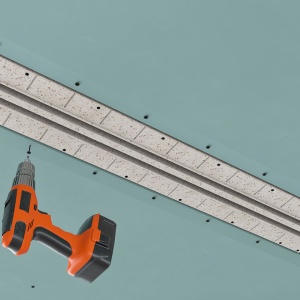 Difuzor liniar de ventilație fără ramă (încastrat în rigips), ERGOVENT LINEO-PRO PUZZLE 1050x20, 2 fante, racord D75 - Img 5