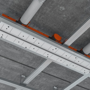 Difuzor liniar de ventilatie fără ramă (incastrat in rigips), ERGOVENT LINEO-PRO VERTICAL 600x20, racord 2xD75 - Img 5