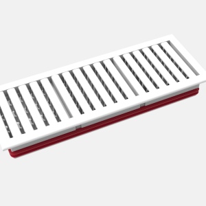Grilă liniară modulară ARIA FLAT, introducere/evacuare aer, albă