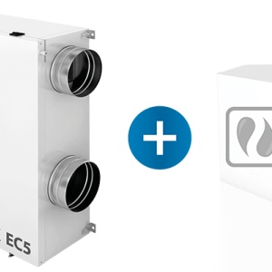 Recuperator de căldură entalpic Duplex ERV.170 EC5, control RD5