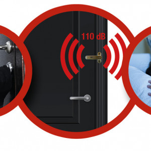 Sistem blocare cu alarma pentru fereastra sau usa, RAL 8003 - Img 2
