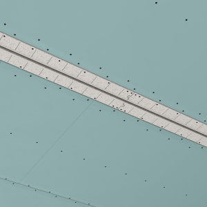 Difuzor liniar de ventilație fără cadru (încastrat în rigips) ERGOVENT LINEO PRO CONDI 125, 1050×20, racord 2×D125 - Img 6