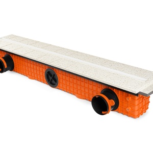 Difuzor liniar de ventilație fără ramă (încastrat în rigips), ERGOVENT LINEO-PRO PROFILE 1000x20, 1 fantă, racord D90 - Img 4
