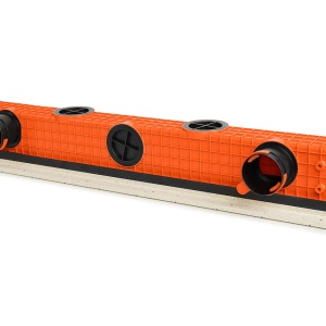 Difuzor liniar de ventilație fără ramă (încastrat în rigips), ERGOVENT LINEO-PRO PUZZLE 1050x20, 2 fante, racord D75 - Img 2