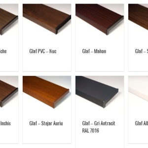 Glaf exterior aluminiu, GRI ANTRACIT, 17 cm - Img 2
