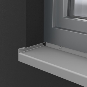 Glaf exterior Premium de aluminiu, latimi 50 - 400 mm,ARGINTIU EV01 - Img 2