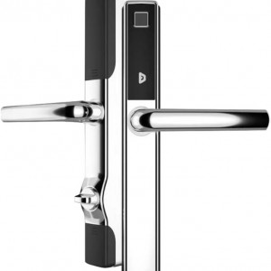 Maner usa inteligent, Blusafe ORIGIN SMART, control la distanta, actionare prin amprenta, card, app, interax 92mm, CROM