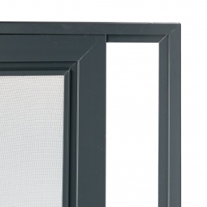Plasa tantari usa GLISANTA - NOVA, MARO DESCHIS RAL 8014 MAT, 1 CANAT, actionare orizontala - Img 4