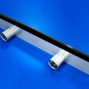 Plenum izolat, 2 racorduri laterale 2x75, 1005x55x120 - Img 2