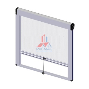 Plasa tantari tip RULOU, NOVA, ALB, pregaurita pentru prindere in colturi, caseta profil 40 mm,