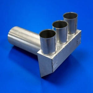Plenum neizolat plat, racorduri mama, 3x90, racord valva DN125