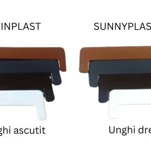 Capac pentru glaf interior PVC Sunny Plast, maro deschis(caramel), 60 cm - Img 2