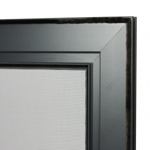 Plasa tantari usa GLISANTA - NOVA, MARO DESCHIS RAL 8014 MAT, 1 CANAT, actionare orizontala - Img 6