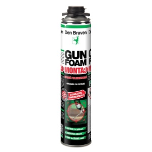 Spuma poliuretanica vara, 750 ml, pentru pistol, Den Braven Gun Foam