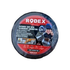 Banda bituminoasa autoadeziva Rodez, pentru hidroizolatie si etansare acoperis, jgheaburi, cosuri, 1.1mmx100mmx10m