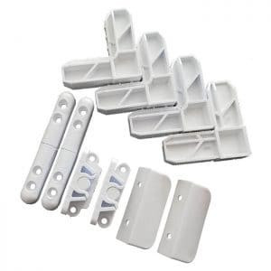 set accesorii plasa tantari alb