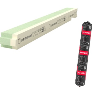 Precadru termoizolant profesional Warmotech Pro+ 80x80x1215 mm – Standard nZEB si Casa Pasiva - Img 5