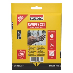 Servetele SWIPEX XXL Soudal 20 buc, curatare rapida maini si unelte de adezivi