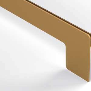 Set capace laterale glaf premium, Tip L, aluminiu, stanga - dreapta BRONZ DESCHIS C32 - Img 2