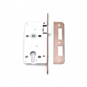 Broasca simpla ingropata pentru usi din lemn, 43/54 mm, pentru cilindru, culoare galben