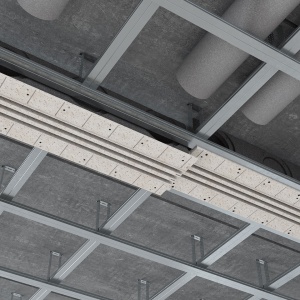 Difuzor liniar de climatizare fără ramă (încastrat în rigips), ERGOVENT LINEO-PRO CONDI 1000x20, 3 fante, racord D160 - Img 4