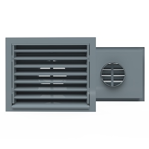 Grilă exterioară RV 300x300/250, RAL 7000