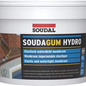 Hidroizolatie lichida Soudal Soudagum Hydro, 10 kg, gri deschis