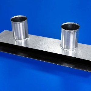 Plenum izolat, 2 racorduri laterale 2x75, 505x55x120