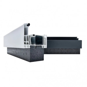 Profil solbanc de inaltare, Blaugelb, pentru ferestre Salamander, 30(36.5)x45x1200mm