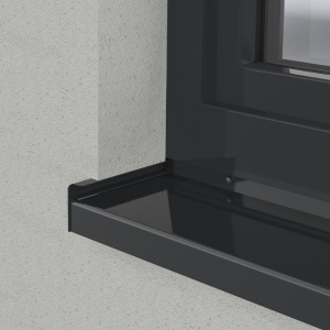 Set capace laterale glaf premium, Tip C, aluminiu, stanga - dreapta GRI ANTRACIT RAL7016 - Img 5