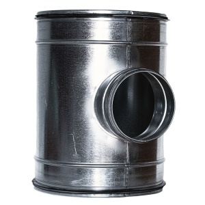 Teu metalic Spiro Ø250-125 cu garnitură EPDM