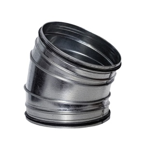 Cot 45° metalic Spiro Ø250 cu garnitură EPDM