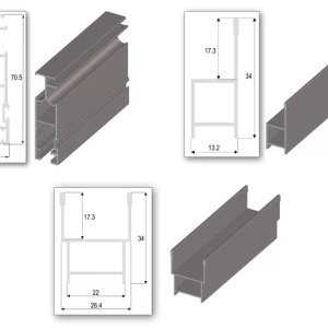 Plasa tantari usa GLISANTA - NOVA, MARO DESCHIS RAL 8014 MAT, 1 CANAT, actionare orizontala - Img 9