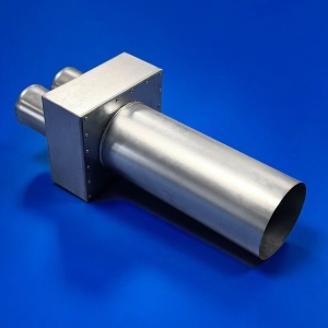 Plenum neizolat axial 2x75 racord valva DN125 - Img 2