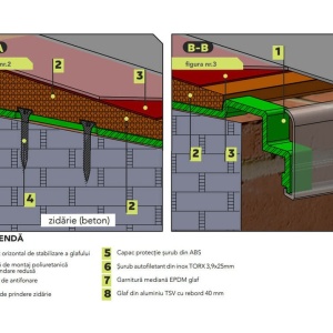 Suport stabilizator glaf premium pentru fatade tip caramida decorativa sau renovare - Img 4