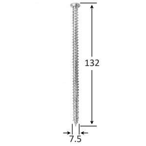 Surub Montaj Ferestre 7.5 x 132 mm – Set 100 bucati, Cap Torx TX-30 - Img 2