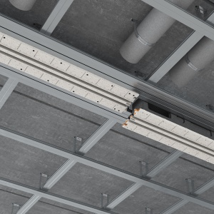 Difuzor liniar de ventilație fără cadru cu 2 slot-uri (încastrat în rigips), ERGOVENT LINEO-PRO CONDI 125, 2×1050×20, racord 2xD125 - Img 4