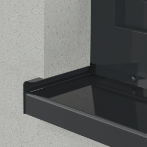Glaf exterior Premium de aluminiu, latimi 50 - 400 mm, GRI ANTRACIT RAL 7016 - Img 2