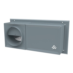Grilă admisie-evacuare RVN 200 Nordic pentru exterior, RAL 7000