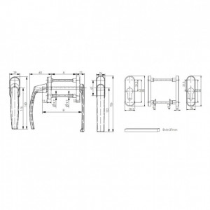 dimensiune maner usa de balcon asimetric