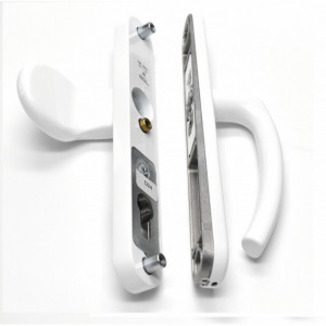 Maner usa exterior buton fix 92x35mm, ALB, Blaugelb,