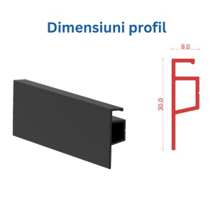 Plasa tantari FIXA cu cleme, EVO, NEGRU, montaj in toc interior, RAL 9005 - Img 7