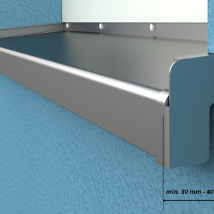 Set capace laterale glaf premium, Tip C, aluminiu, stanga - dreapta ARGINTIU EV01 - Img 6