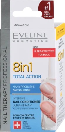 Tratament profesional de unghii 8 în 1 Total Action, 12 ml