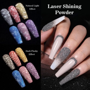 Laser Shining Reflective Nail Powder – BORN PRETTY-2 - Img 2