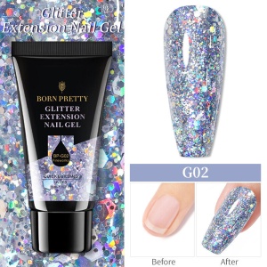 Polygel Glitter Born Pretty 30 ml -G2 - Img 1